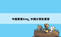 中国黑客king_中国计算机黑客