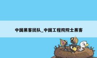 中国黑客团队_中国工程院院士黑客