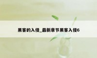 黑客的入侵_最新章节黑客入侵6